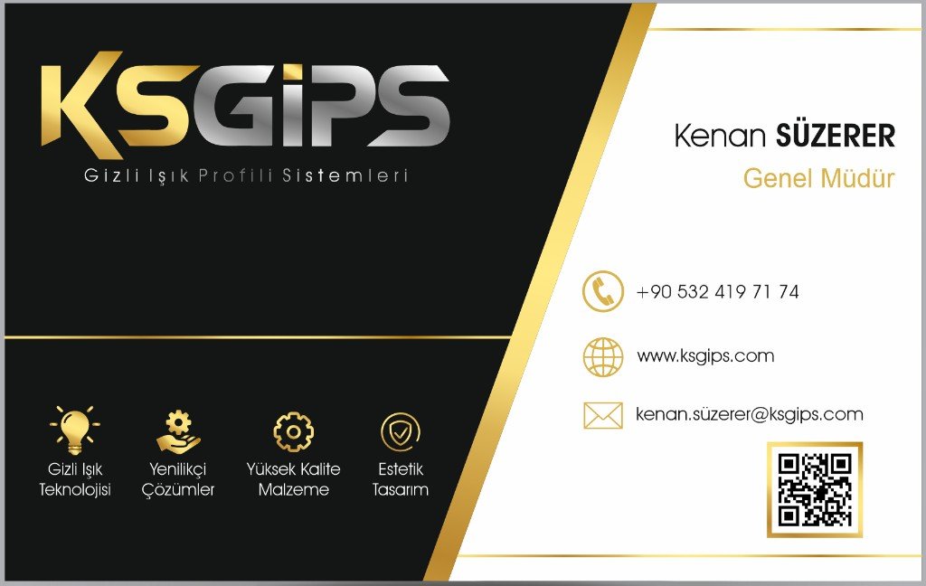 KSGips kartvizit — Kenan Süzerer